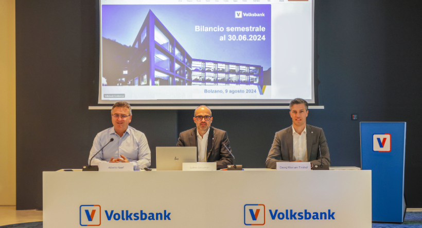 Volksbank: risultati in ulteriore crescita. Utile netto semestrale supera i 58 milioni di euro. Il CdA propone una distribuzione straordinaria agli azionisti di oltre 10 milioni di euro