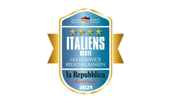 Deutsches Institut für Qualität und Finanzen zeichnet Volksbank als beste Regionalbank Italiens aus