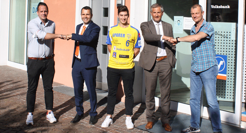 Volksbank als Sponsor des ASV Eppan Handball