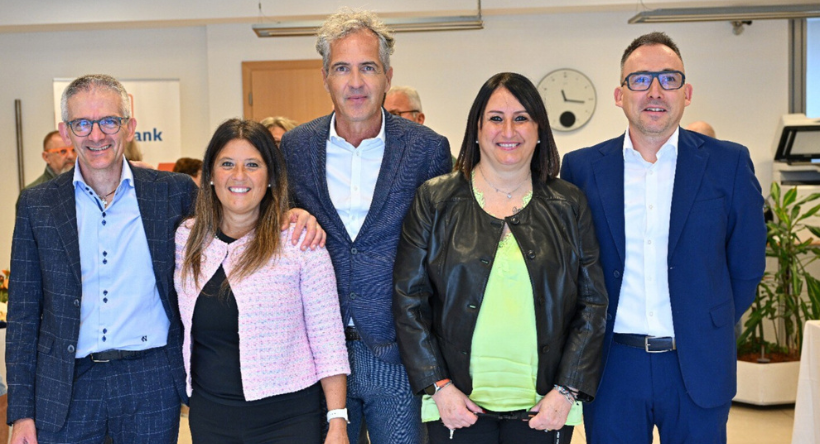 La filiale Volksbank di Santa Giustina festeggia i 20 anni di presenza sul territorio
